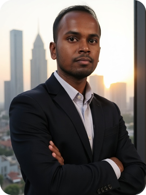 Professional AI-generated headshot example from Skyline Portrait collection showing modern city vibes for trendsetters - sample 1